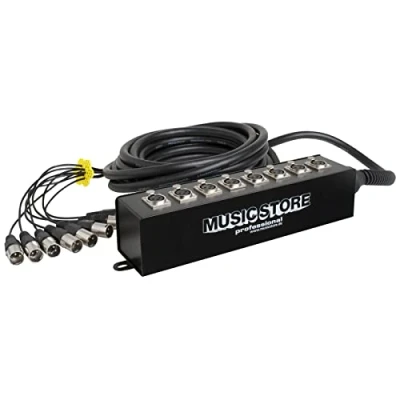 Afbeelding van MUSIC STORE Multicore 8xXLR, 10m, Stagebox Meeraderige kabels
