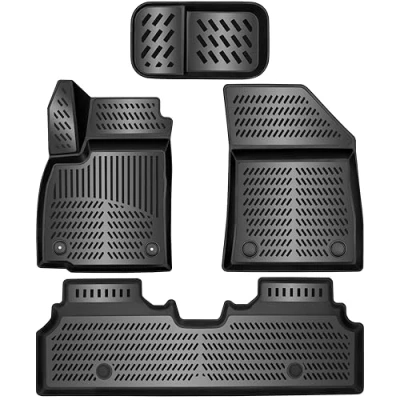 Afbeelding van ELMASLINE 3D rubberen matten voor KIA EV3 (2024 2025) incl. Frunk Extra hoge 5cm rand Accessoires Vloermatten