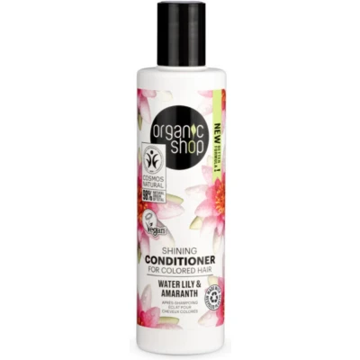 Afbeelding van 3x Organic Shop Shining Conditioner Water Lily and Amaranth 280 ml