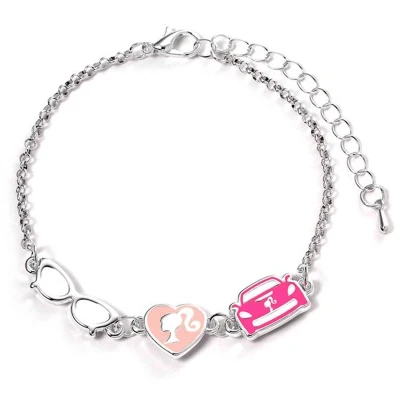 Afbeelding van Barbie™ Charm Bracelet with three classic Charms Silhouette, Glasses and Corvette