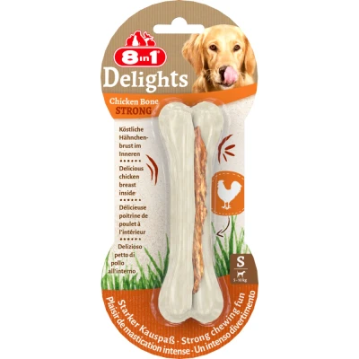 Afbeelding van 6x 8in1 Delights Bones Strong Kip S
