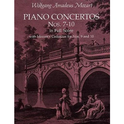 Afbeelding van W.a. mozart: piano concertos Nos. 7 10 In Full score: Score. with Mozart&#039;s Cadenzas for 9 and