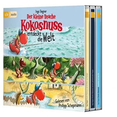 Afbeelding van Der kleine Drache Kokosnuss entdeckt die Welt: Drei spannende Abenteuer in einer Box: und Reise zum Nordpol ... Tempel Expedition auf dem Nil: 3