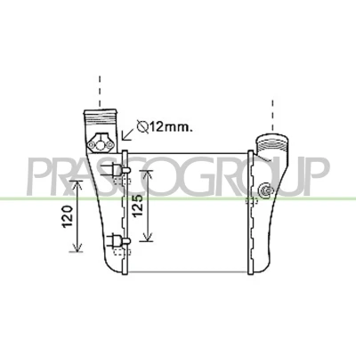 Afbeelding van PRASCO AD022N001 Intercooler
