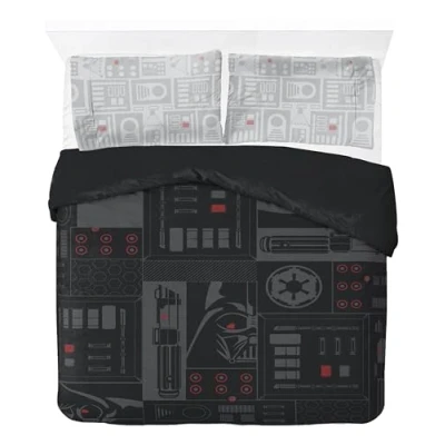 Afbeelding van Jay Franco Star Wars Darth Vader 100% katoenen tweepersoons dekbedovertrekset inclusief kussenslopen van 50 x 70 cm
