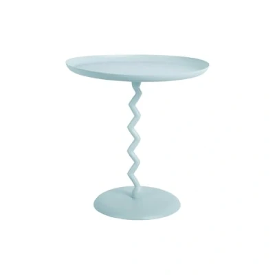 Afbeelding van Leitmotiv Bijzettafel Zig Zag Zachtblauw Ø40cm Scandinavisch