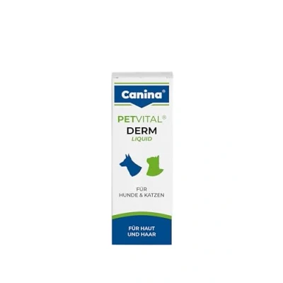 Afbeelding van Canina Petvital Derm Liquid, 25 ml, geel