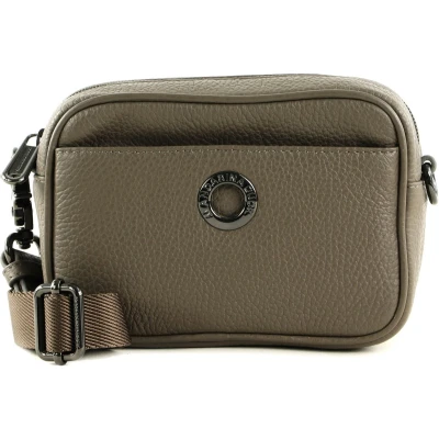 Afbeelding van MANDARINA DUCK Leren Schoudertas Gordeltas Mellow Leather Camera Bag Clay Bruine