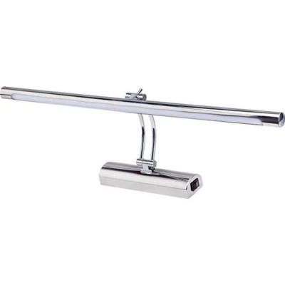 Afbeelding van LED Spiegelverlichting Schilderijverlichting Akna Rond 12W Glans Chroom Aluminium Verstelbaar