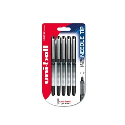 Afbeelding van Uni Ball Eye Fine UB 157 153544604 185SYE Naaldfälschungssichere inkt balpen 0,5 mm naaldpunt zwart pak van 5)