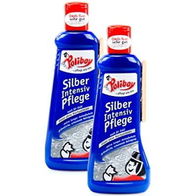 Afbeelding van Poliboy Silver Intensieve verzorging met bronspons 2 x 200 ml