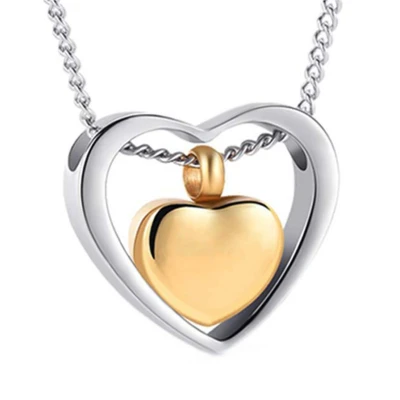 Afbeelding van Luxe Hart Ashanger Met Ketting Goud Assieraad As Gedenksieraad Urn Incl. vuller