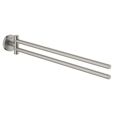 Afbeelding van Grohe Essentials 2 lids handdoekhouder Supersteel