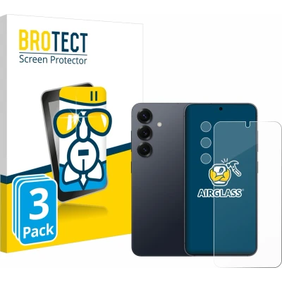 Afbeelding van BROTECT Screenprotector voor Samsung Galaxy S25 Plus (Voor+Camera) Folie Beschermfolie Beschermglas transparant (3 Stuks)