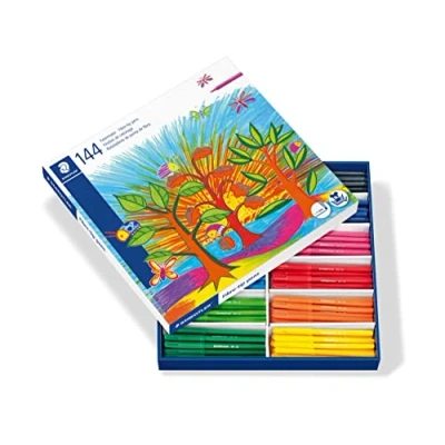 Afbeelding van staedtler viltstift noris 144 stuks schoolbox