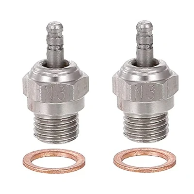 Afbeelding van WANGCL 2 STKS RC Glow Plug Nitro N3 voor 1/10 Auto Truck Buggy compatibel met Traxxas Kyosho HSP HPI Redcat