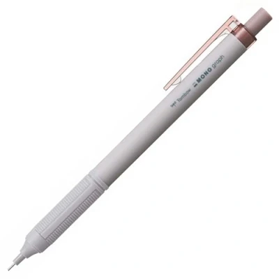 Afbeelding van Tombow Mono Graph Lite smokey brown, precisiepunt, comfortabele handgreep, geïntegreerde gum, navulbaar [SH MGL55]