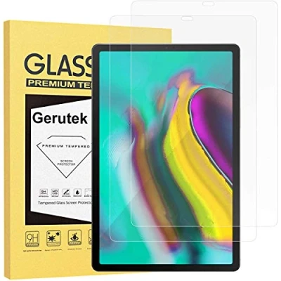 Afbeelding van [2 stuks] Gerutek Screen Protector voor Samsung Galaxy Tab S5e/S6 10,5 inch tablet, SM T720/T725, T860/865 Gehard glas [Ultra Clear] [Anti Scratch] [Bubble Free] S6/S5e
