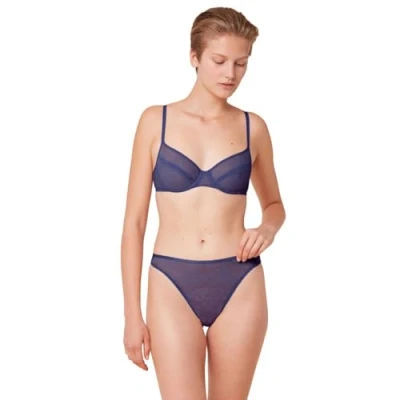 Afbeelding van Triumph dames Bright Spotlight beugel bh van mesh in de kleur Kobaltblauw, maat: D80
