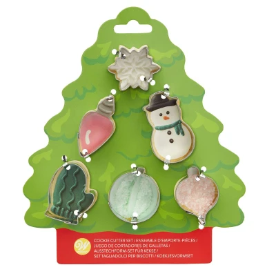 Afbeelding van Wilton Koekjesuitsteker Kerstboom Set/6