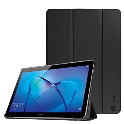 Afbeelding van Fintie Case voor Huawei Mediapad T3 10, Light Stand Cover Slim met Standaard Functie Compatibel 24,3 cm (9,6 inch), (*Zwart)
