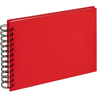 Afbeelding van walther design fotoalbum rood 23 x 17 cm spiraal album linnen, doek SA 509 R