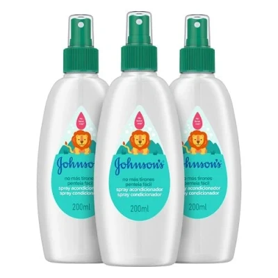 Afbeelding van Johnson&#039;s Baby No Longer Straight spraybalsem voor kinderen, 3 x 200 ml