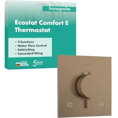 Afbeelding van hansgrohe Ecostat Comfort E inbouwthermostaat voor 2 verbruikers, 33711140