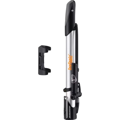 Afbeelding van IceToolz handpomp met drukmeter aluminium zilver