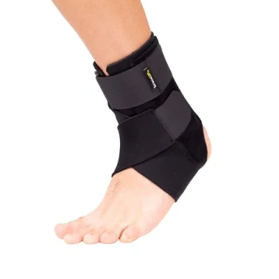 Afbeelding van BraceUP Enkelsteunbandage verlicht pijn, stabiliteit voor voetpijn, verstuikte enkels, achillespeesontsteking, mannen en vrouwen