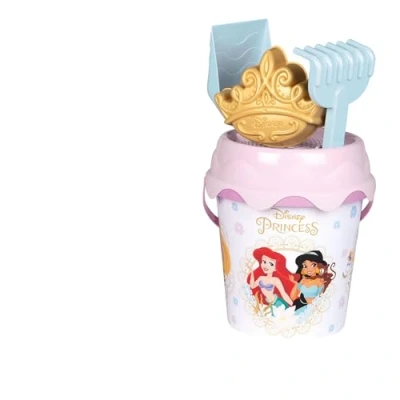 Afbeelding van Smoby Disney Princess Beach emmer 17 cm, met zeef, hark, schep en zandvorm, vanaf 18 maanden, gemaakt in Frankrijk (7600862175)