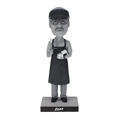 Afbeelding van Royal Bobbles Better Call Saul Gene Takavic Bobblehead, zwart en wit, premium polyresin levensecht figuur, uniek serienummer, prachtig detail