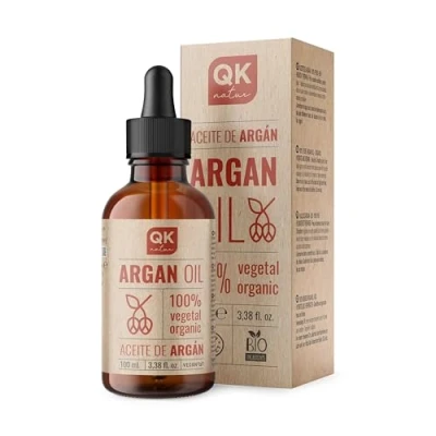 Afbeelding van ARGAN 100% pure biologische veganistische olie 100 ml koudgeperst BIO voor lichaam, gezicht, haar, nagels, baard Glazen fles