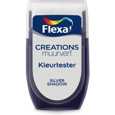 Afbeelding van flexa creations muurverf tester silver shadow 30 ml