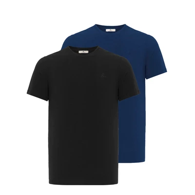 Afbeelding van dandalo Antonio 2 PACK Tshirt basic, Heren, Maat: XL, Black indigo