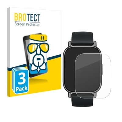 Afbeelding van BROTECT Glas Screen Protector voor Xiaomi Redmi Watch 5 Lite (3 Stuks) Schermbeschermer [9H Hardheid, Beschermglas Folie niet Gehard Glas]