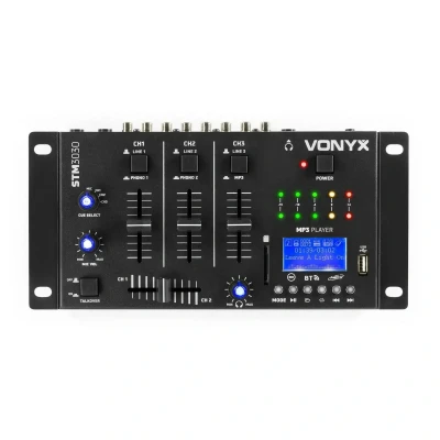 Afbeelding van Vonyx STM3030 4 kanaals mixer met USB/SD MP3, Bluetooth en record