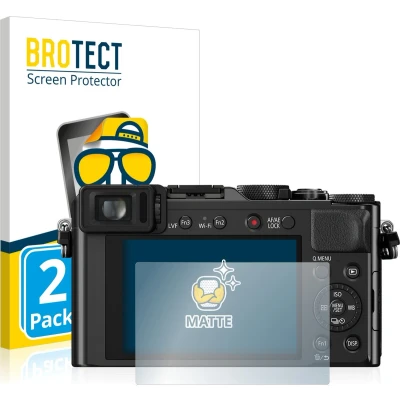 Afbeelding van BROTECT Screenprotector voor Panasonic Lumix DMC LX100 Folie Beschermfolie matte (2 Stuks)
