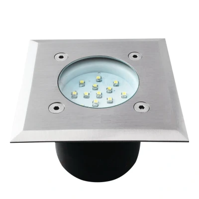 Afbeelding van LED grondspot 0,7W 65mm Koud wit Inbouw Vierkant