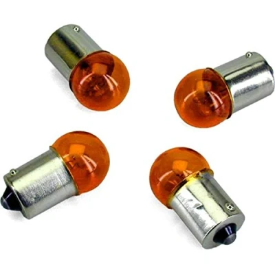 Afbeelding van one by camamoto cod 77220003 set met 4 pijllampen, 12 V, 10 W, oranje, lampen, motorfiets, scooter, lampen BA15S