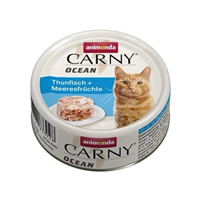 Afbeelding van animonda Carny Ocean kattenvoer, nat voer voor katten, tonijn + zeevruchten, 12 x 80 g