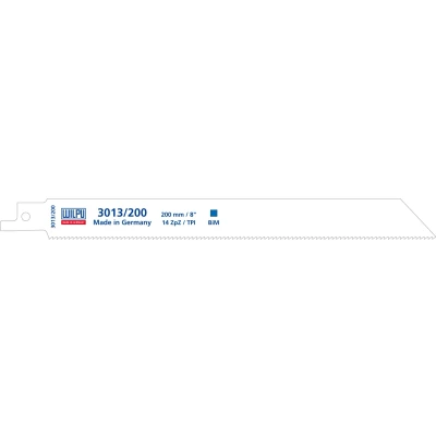 Afbeelding van Wilpu 3013/200 reciprozaagblad Staal en RVS (Bosch S1122BF) per 5 stuks