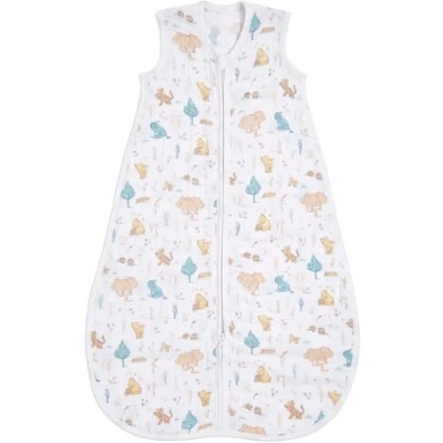 Afbeelding van aden + anais™ Winnie in The Woods Slaapzak, 1,0 TOG waarde, draagbare deken voor baby&#039;s, kleurrijk patroon meisjes en jongens, slaapzak pasgeborenen van 100% mousseline katoen, 18 36 maanden