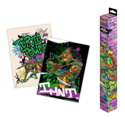 Afbeelding van Grupo Erik Poster Teenage Mutant Ninja Turtles Set of 2 Mini Posters 15 x 20.5 inches / 38 52 cm Art Shipped Rolled Up In A Protective Box Gifts