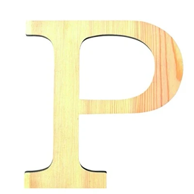 Afbeelding van Artemio houten letter P 19 cm
