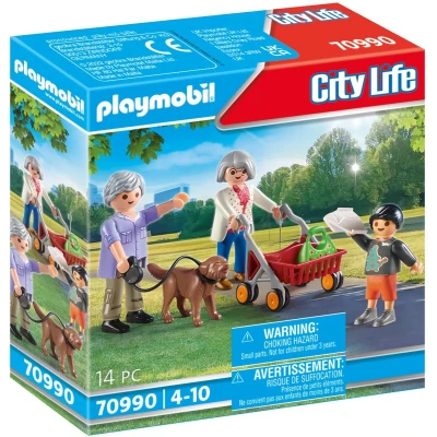 Afbeelding van Playmobil CITY LIFE Grootouders MET Kleinkinderen 70990 Miniaturen voor kinderen, Maat: One Size, Multi coloured