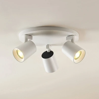 Afbeelding van Arcchio buitenspot 3lichts aluminium H: 11.2 cm GU10 wit