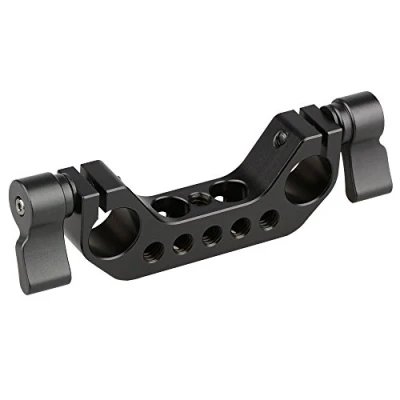 Afbeelding van CAMVATE 15mm Staafklem met 1/4&quot; 20 Draad voor DLSR Camera Rig Cage Baseplate (Zwart)