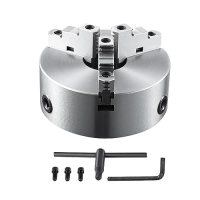 Afbeelding van VEVOR 3 Jaw draaibank Chuck, 10&quot;, zelfcentrerende 0,24 9,84 in/6 250 mm klembereik met T sleutel bevestigingsschroeven zeshoekige sleutel, voor 3D printer bewerkingscentrum