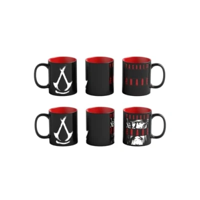 Afbeelding van Mok Good Loot Assassin&#039;s Creed: Shadows Naoe &amp; Yasuke Zwart 450 ml